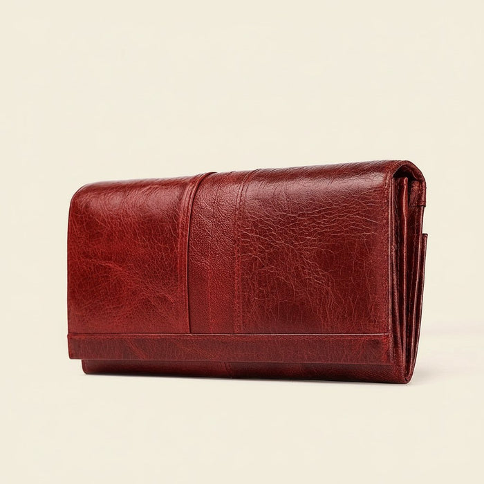 Portefeuille cuir femme long — Tabacco Stresa
