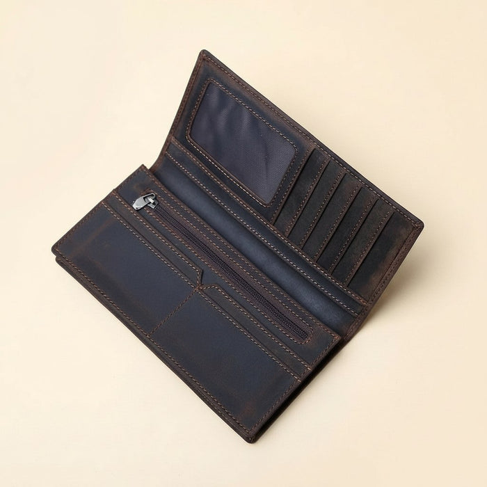 Portefeuille long cuir homme — Cuoio Rapallo